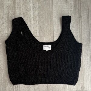 SNDYS black crop top size XS